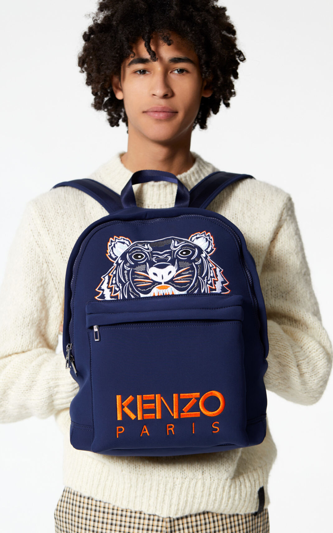 Kenzo Large Neoprene Tiger Ryggsäck Herr | 48603-ELRM